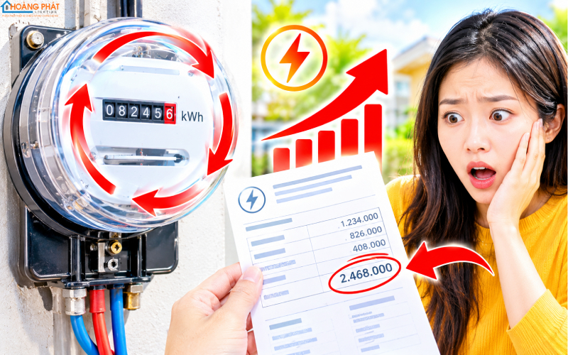 Đồng hồ điện chạy nhanh bất thường, hoá đơn tăng