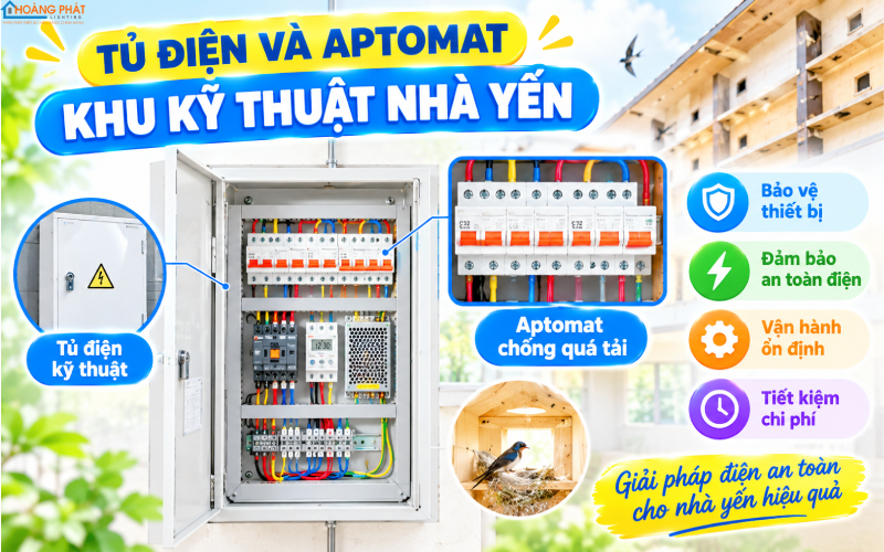 Hệ thống điện an toàn nhà yến