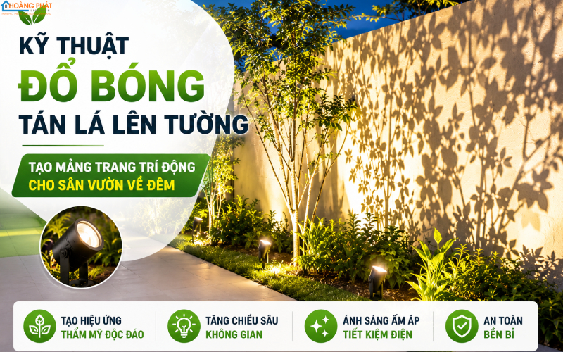 Kỹ thuật uplight nâng cao chiếu sáng cảnh quan