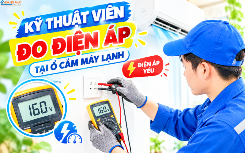 Máy lạnh không mát do điện áp yếu