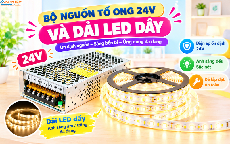 Nguồn tổ ong cho đèn LED dây