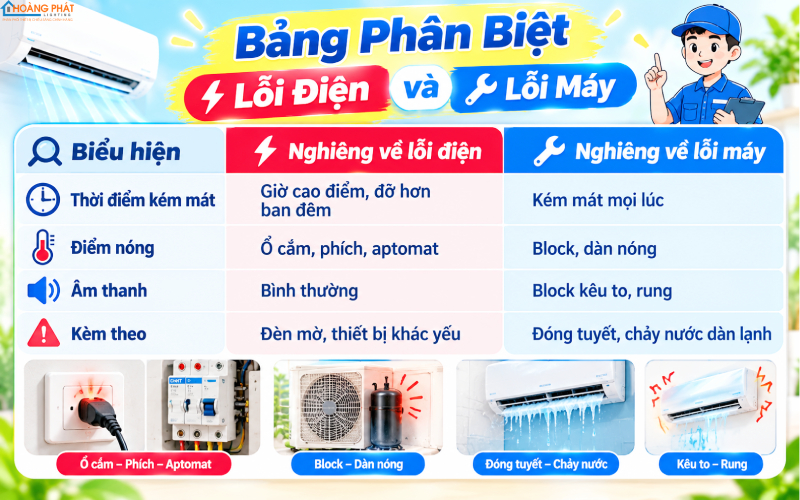 Nguyên nhân máy lạnh tốn điện 