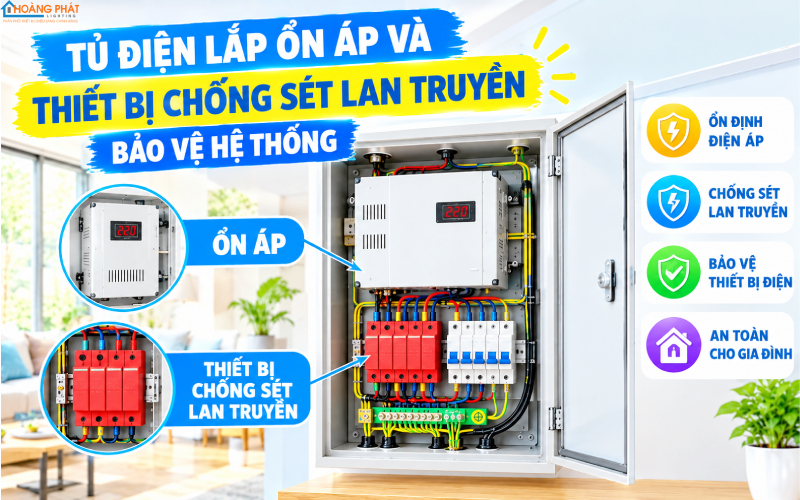 Ổn áp chống sét bảo vệ hệ thống điện