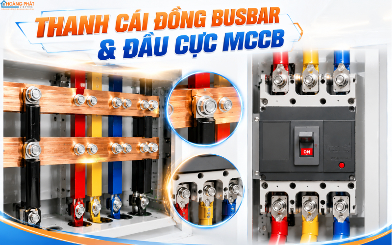 Thanh cái busbar tủ điện 3 pha