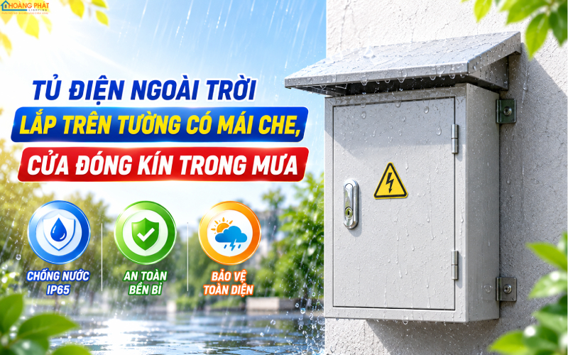 Tủ điện ngoài trời chống nước mùa mưa bão