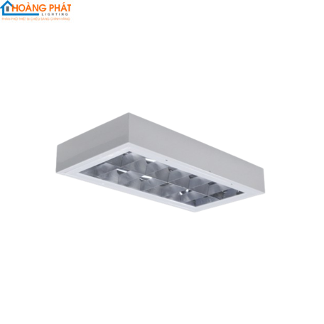 Bộ máng đèn tán quang gắn nổi 2x10W PSFB218L20 300x600 Paragon 