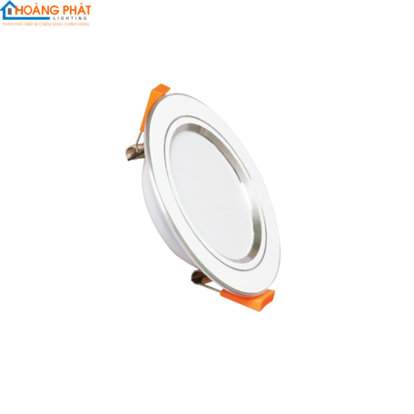 Đèn led âm trần viền bạc đổi màu 7W DLB-7/3C MPE