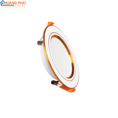 Đèn led âm trần viền vàng đổi màu 5W DLV-5/3C MPE