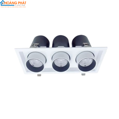 Đèn led âm trần chiếu điểm DFC3151 3000K 3x15W Duhal