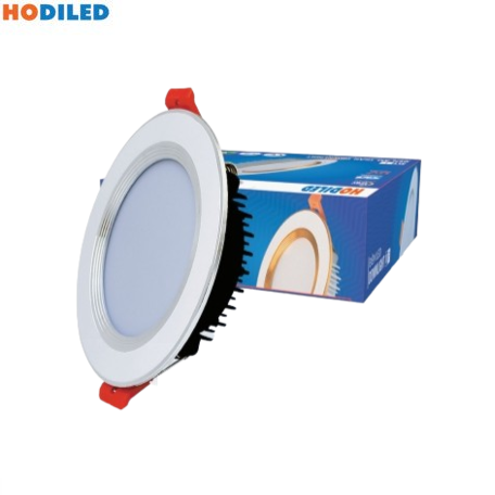 Đèn led âm trần viền bạc  HO-TDJ09-120B ĐM 9W Hodiled