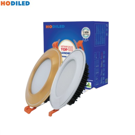 Đèn led âm trần HO-TDL07-120 vỏ trắng 7W 3000K Hodiled