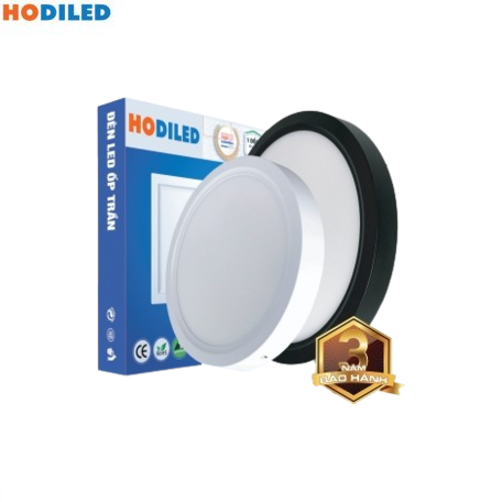Đèn led ốp trần tròn viền đen HO-OTD09-120 PMMA 9W 4000K Hodiled