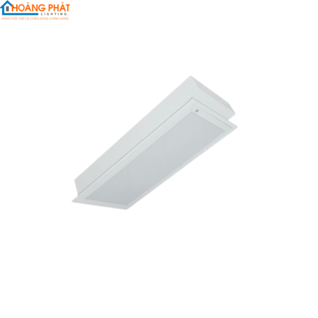 Máng đèn led phản quang âm trần LLA209 /O chụp đục 6500K 2x9W 600x300 T8 Duhal