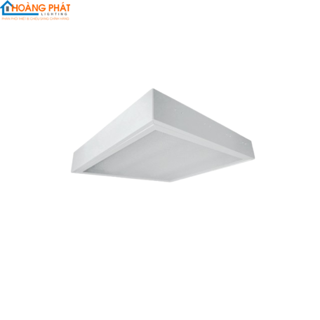 Máng đèn led tán quang âm trần LLN6209 /P vân cát 3000K 2x9W 600x600 T8 Duhal