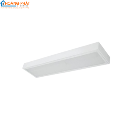 Máng đèn led phản quang lắp nổi LLN218 /T chụp trong suốt 3000K 2x18W 1200x300 T8 Duhal