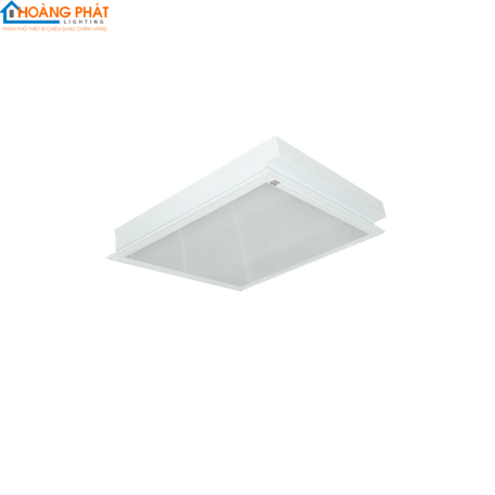 Máng đèn led phản quang âm trần LLA409 /T chụp trong suốt 3000K 4x9W 600x600 T8 Duhal