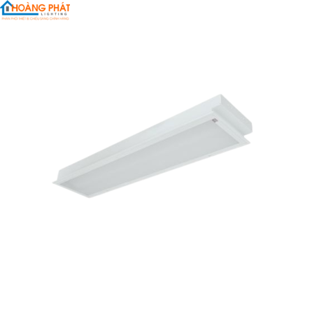 Máng đèn led phản quang âm trần LLA218 /O chụp đục 3000K 2x18W 1200x300 T8 Duhal