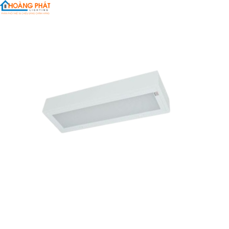 Máng đèn led phản quang lắp nổi LLN109 /T chụp trong suốt 3000K 1x9W 600x200 T8 Duhal