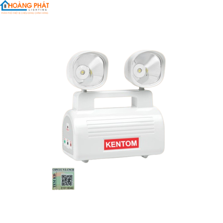 Đèn sạc khẩn cấp 2 bóng led 3W KT 403 tem PCCC Kentom