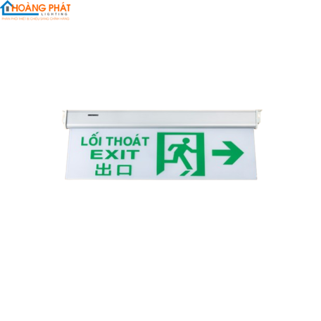 Đèn Exit dạng mica 1 mặt KT 700 mặt 2 Kentom