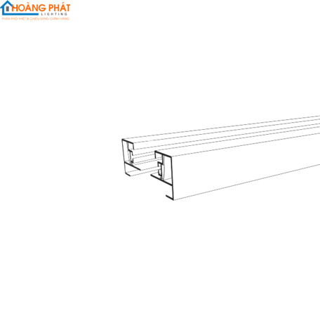 Bộ ray tracklight ray TRL01/1000 (1m) Rạng Đông