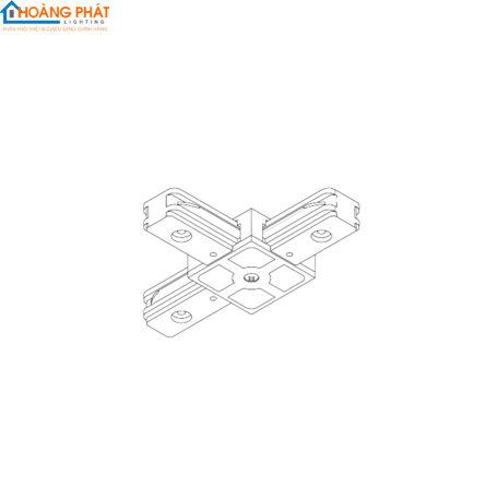 Bộ nối chữ T ray tracklight ray TRL01/NCT Rạng Đông