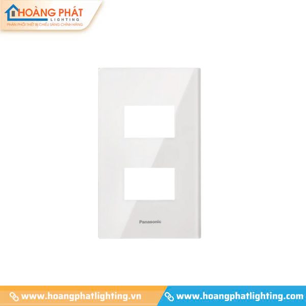 Mặt dùng cho 2 thiết bị màu trắng WEGH6802CW-VN Panasonic