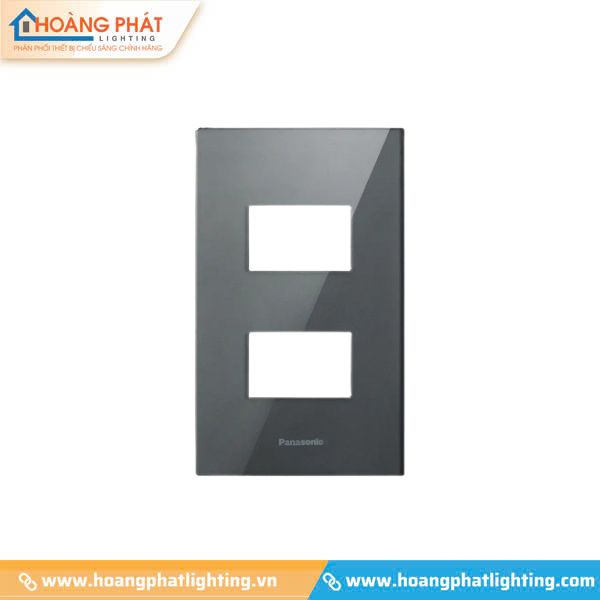 Mặt dùng cho 2 thiết bị màu xám ánh kim WEGH6802CYH-VN Panasonic