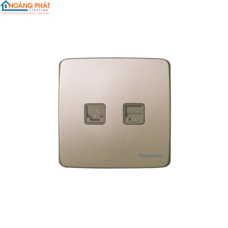 Bộ 2 ổ cắm data CAT5E màu vàng ánh kim WMT422MYZ-VN Panasonic