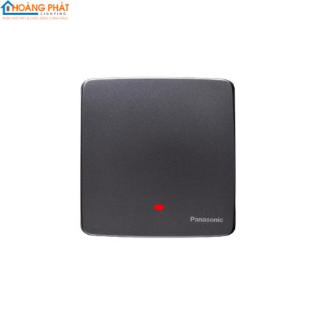 Bộ 1 công tắc D, bắt vít, có đèn báo màu xám ánh kim WMTV503307MYH Panasonic