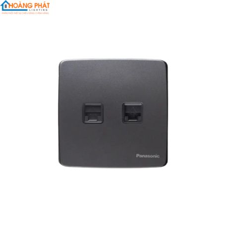 Bộ 2 ổ cắm data CAT6 màu xám anh kim WMT432MYH-VN Panasonic