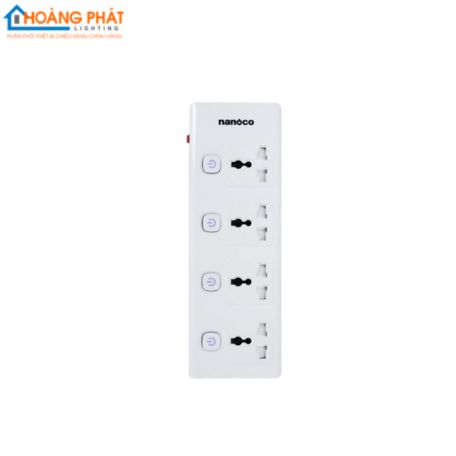 Ổ cắm có dây 4 ổ cắm đa năng + 4 công tắc NES43415-5 Nanoco