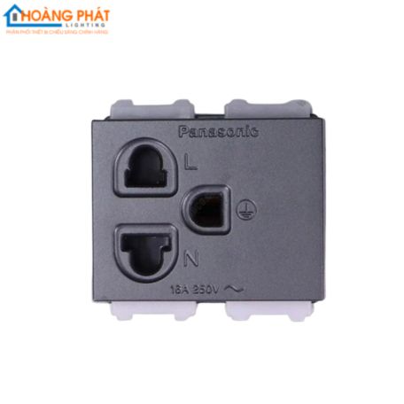 Ổ cắm đơn có màn che và dây nối đất WEV1181-7H Panasonic 