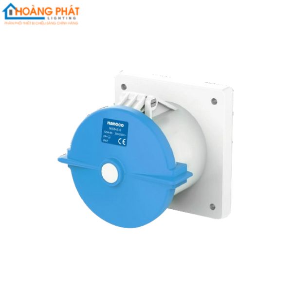 Ổ cắm gắn âm loại kín nước dạng thẳng NIS343-6 Nanoco IP67