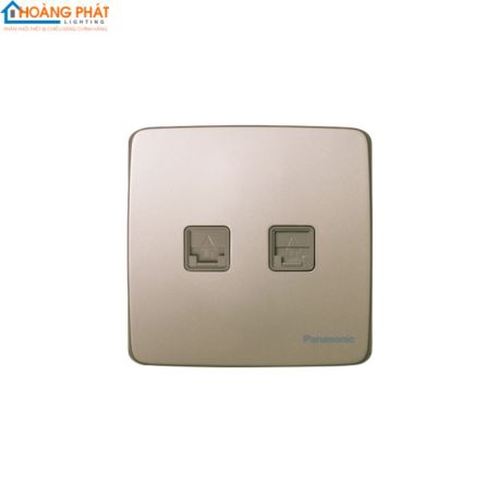 Bộ 2 ổ cắm data CAT5E màu vàng ánh kim WMT422MYZ-VN Panasonic