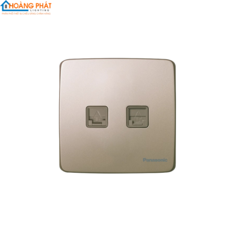 Bộ 2 ổ cắm data CAT6 màu vàng ánh kim WMT432MYZ-VN Panasonic