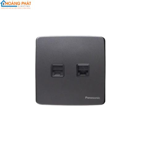Bộ 2 ổ cắm data CAT5E màu xám ánh kim WMT422MYH-VN Panasonic