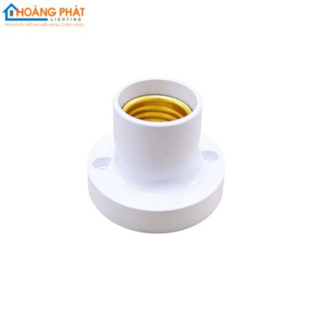 Đui đèn E27 loại 90 độ, màu trắng, có vít NAE2790WM1 Nanoco