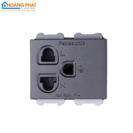 Ổ cắm đơn có màn che và dây nối đất WEV1181-7H Panasonic 