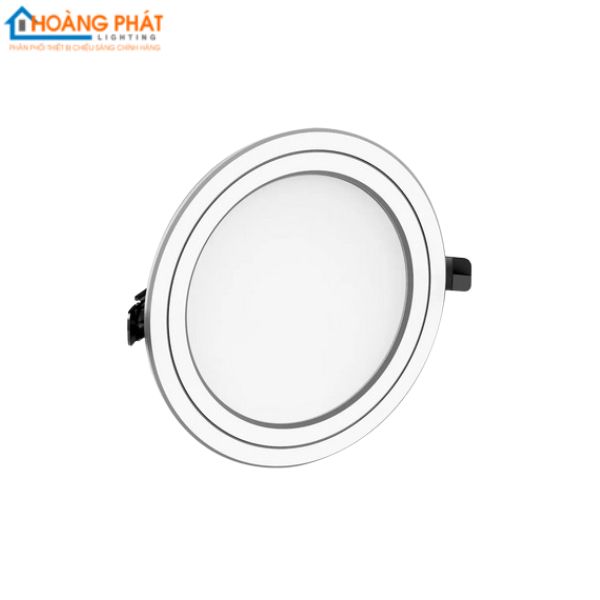 Đèn led âm trần viền bạc đổi màu 10W NEMD10CS90 Nanoco