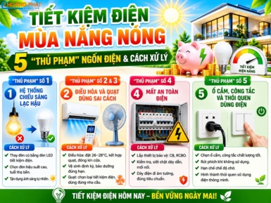 Tiết Kiệm Điện Mùa Nắng Nóng: 5 