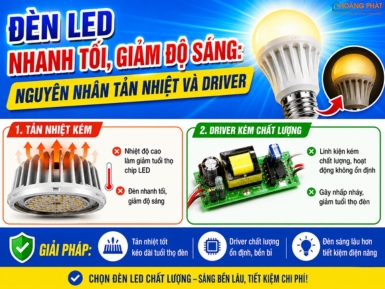 Đèn LED Nhanh Tối, Giảm Độ Sáng: Nguyên Nhân Tản Nhiệt Và Driver