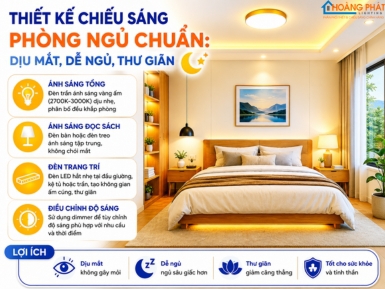 Thiết Kế Chiếu Sáng Phòng Ngủ Chuẩn: Dịu Mắt, Dễ Ngủ, Thư Giãn