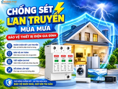 Chống Sét Lan Truyền Mùa Mưa: Bảo Vệ Thiết Bị Điện Gia Đình