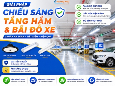 Giải Pháp Chiếu Sáng Tầng Hầm & Bãi Đỗ Xe Chuẩn An Toàn