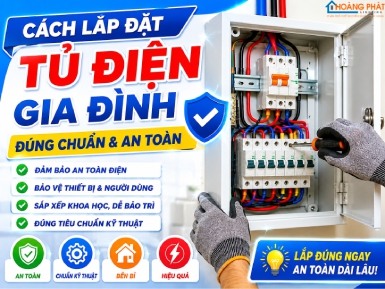 Cách Lắp Đặt Tủ Điện Gia Đình Đúng Chuẩn & An Toàn