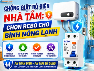 Chống Giật Rò Điện Nhà Tắm: Chọn RCBO Cho Bình Nóng Lạnh