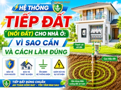 Hệ Thống Tiếp Đất (Nối Đất) Cho Nhà Ở: Vì Sao Cần Và Cách Làm Đúng