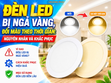 Đèn LED Bị Ngả Vàng, Đổi Màu Theo Thời Gian: Nguyên Nhân Và Khắc Phục