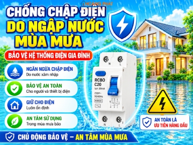 Chống Chập Điện Do Ngập Nước Mùa Mưa: Bảo Vệ Hệ Thống Điện Gia Đình